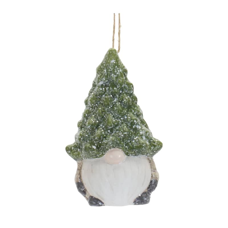 6ct Gnome with Tree Hat Christmas Ornaments 3.5"