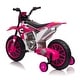preview thumbnail 26 of 47, 12V Kids Motorcycle Ride-On with Durable Build, Training Wheels, and Comfortable Seating for Ages 3-6