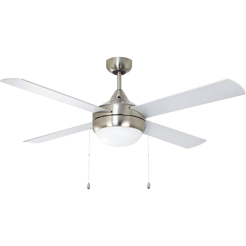 Maxim 88794 Quattro 52" 4 Blade Indoor LED Ceiling Fan - Satin Nickel
