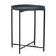 preview thumbnail 18 of 28, Adeco Gold End Table Metal Waterproof Snack Beside Table Accent Coffee Table - 16.9""(D)x 16.9""(W)x 20.5""(H)