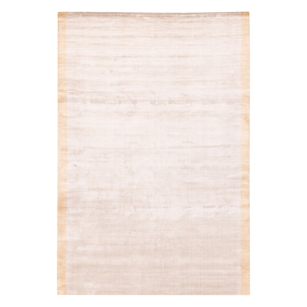 ECARPETGALLERY Hand Loomed Shimmer Beige Viscose Rug - 6'7 x 9'9