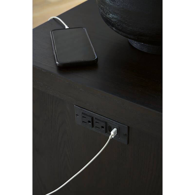 Signature Design by Ashley Kocomore Brown/Beige Chairside End Table - 22"W x 18"D x 24"H