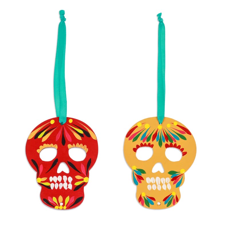 Novica Handmade Mexican Tradition Wood Ornaments (Pair)