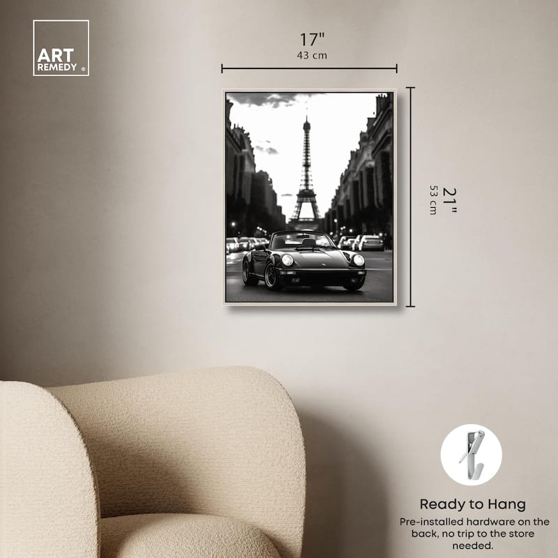 Street Scene with Porsche Canvas by Art Remedy