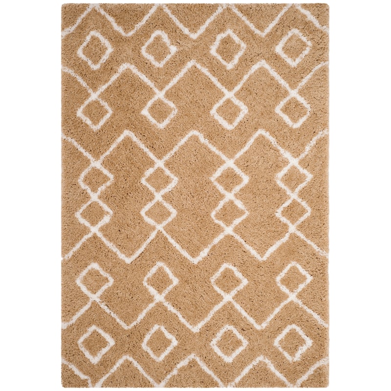 SAFAVIEH Handmade Toronto Shag Shaniqua Polyester Rug