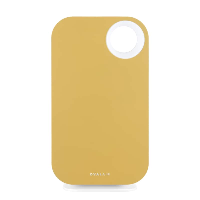 OVAL AIR Custom Air Purifier Face Cover - 24.40" - Vintage Buttercup Yellow