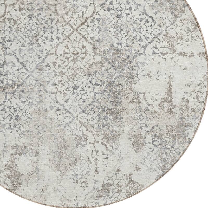 HomeRoots Floral Transitional Rectangle Outdoor Rug