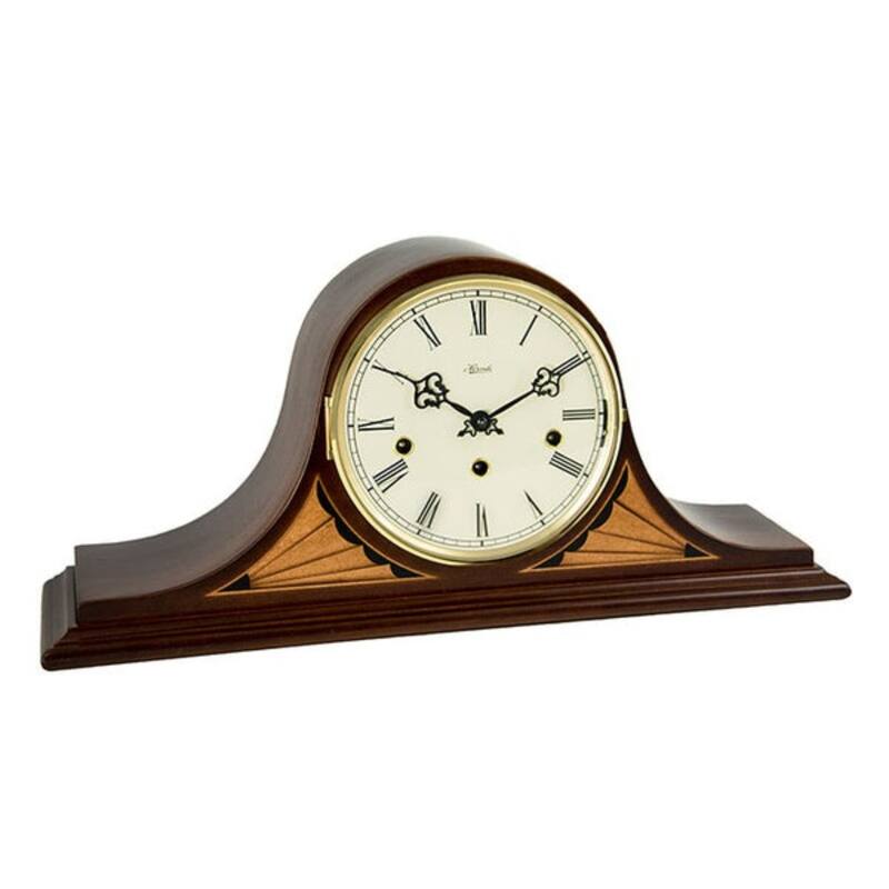 Wooden Chimes Mantle Shelf Clock - 20" - Brown