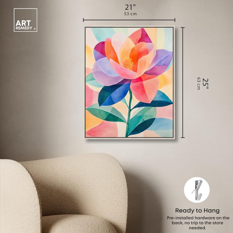 Ail Geofloral II Canvas by Art Remedy