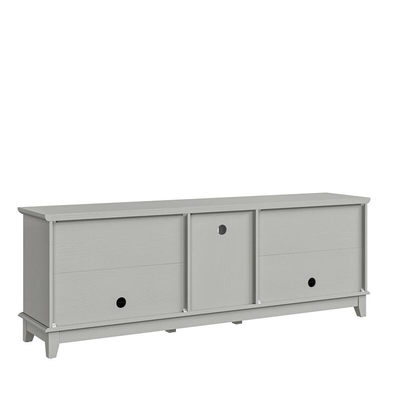 Rustic 72-Inch TV Stand with Adjustable Shelves, Hidden Storage - 72" in Width