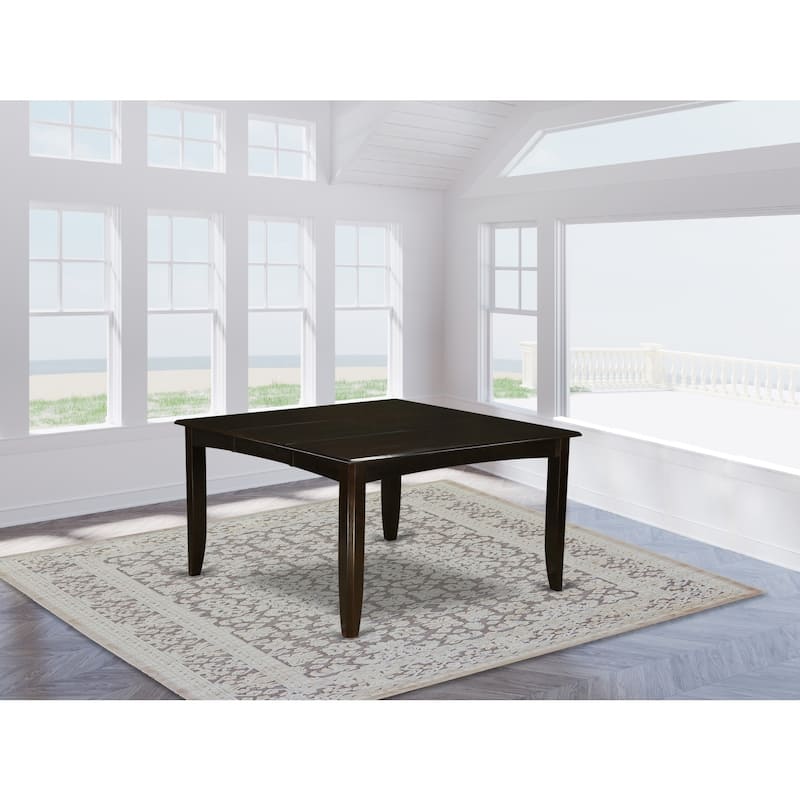 Square Dining Table with Butterfly Leaf - Extendable Table for Kitchen, Dining Room, Compact Spaces - 30