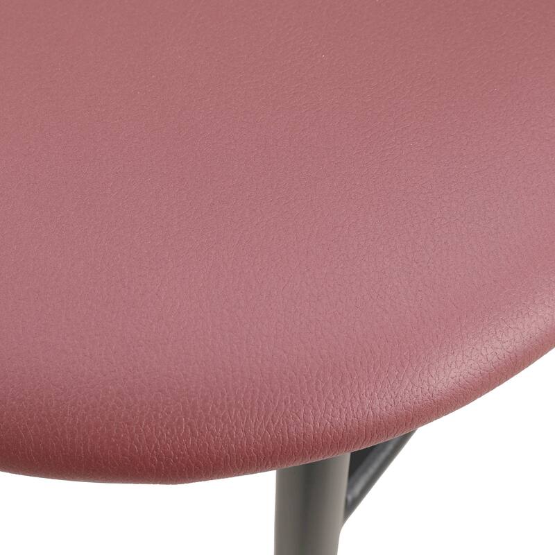 Upholstered Leather Bar Stool Accent Kitchen Chair Lume Collection Set of 2