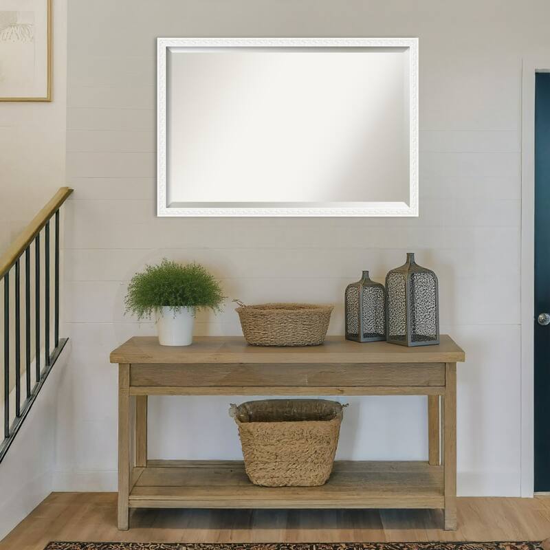 Bethany Beveled Wood Framed Wall Mirror