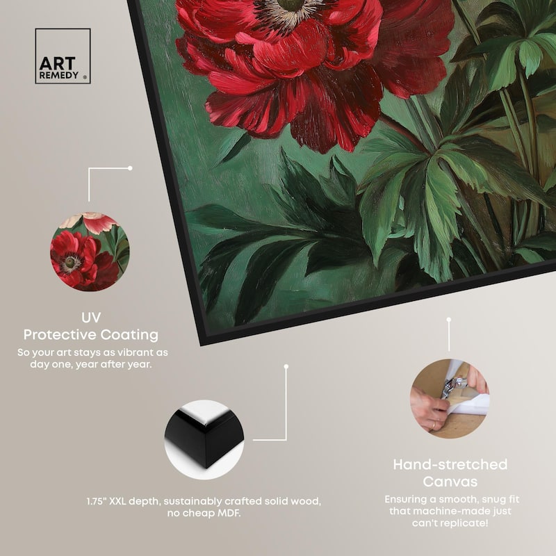 Symphony of Peonies Canvas by Art Remedy