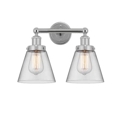 Innovations Lighting 616-2W-10-16 Cone Vanity Cone 2 Light 16" Wide