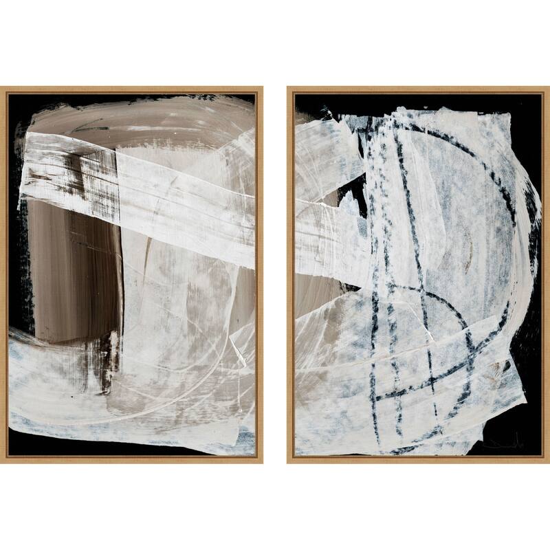 Amanti Art Mind No. 1 & 2 2 Piece by Dan Hobday Framed Canvas Wall Art