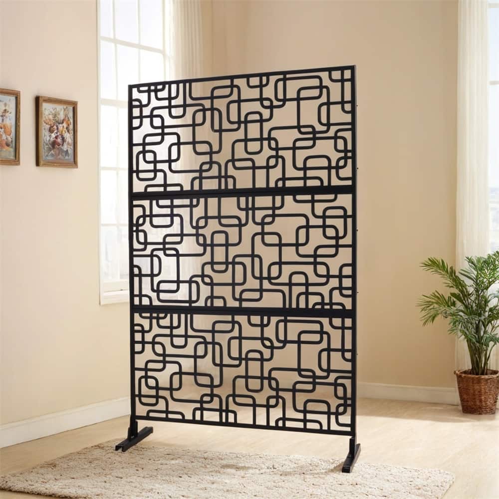 Outdoor & Indoor Freestanding Privacy Screen Privacy Screen 76"H×48"W