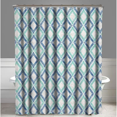 A1HC Water Repellent Printed Organic Cotton Shower Curtain 72"X72"