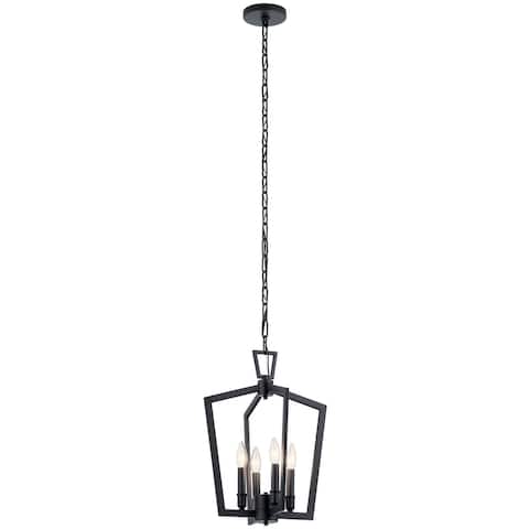 Kichler Abbotswell 19 inch 4 Light Pendant in Black