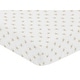 preview thumbnail 3 of 4, Floral Blossom Girl Fitted Crib Sheet for Lemon Collection - Yellow Beige White Watercolor Boho Bohemian Farmhouse Flower