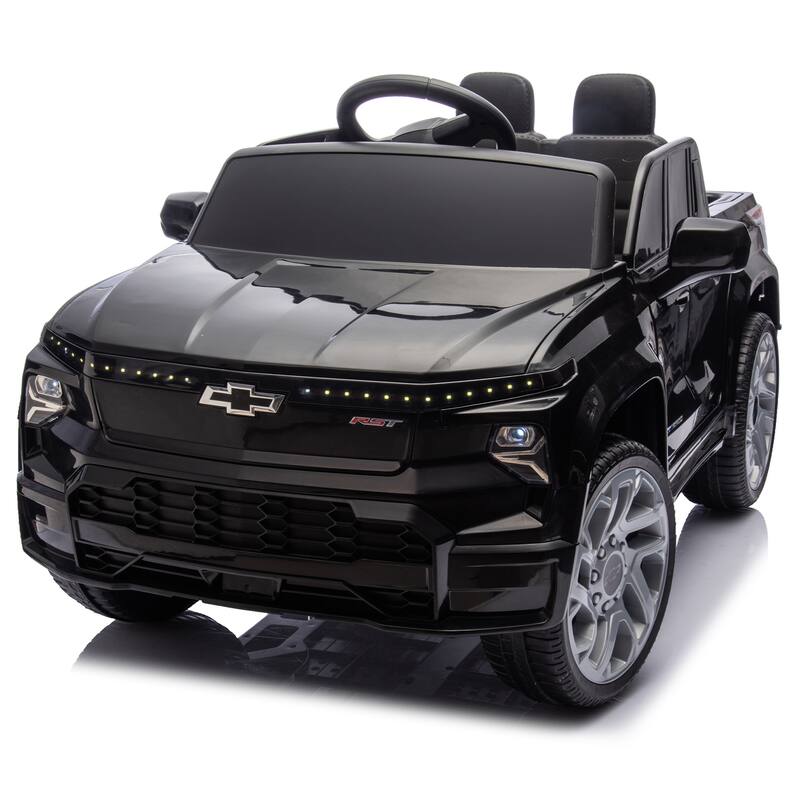 24V Licensed Chevrolet Silverado Kids Ride-On Car with Remote Control, Bluetooth, LED Lights, MP3 鈥?For Ages 2-5
