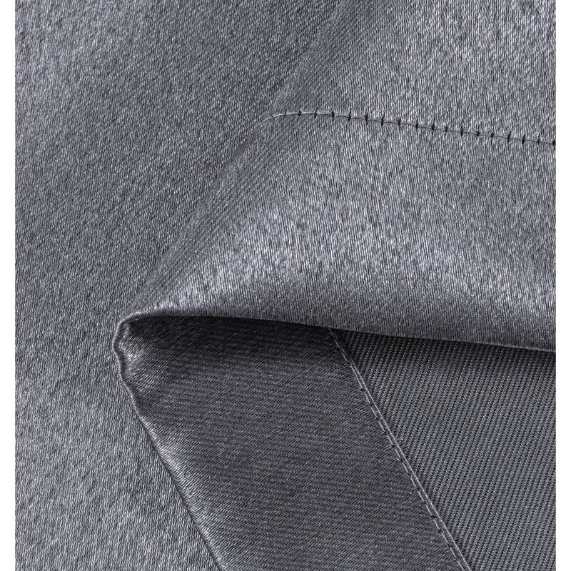 Dainty Home Brookville Metallic Sheen Blackout Grommet Single Panel Extra Wide Curtains