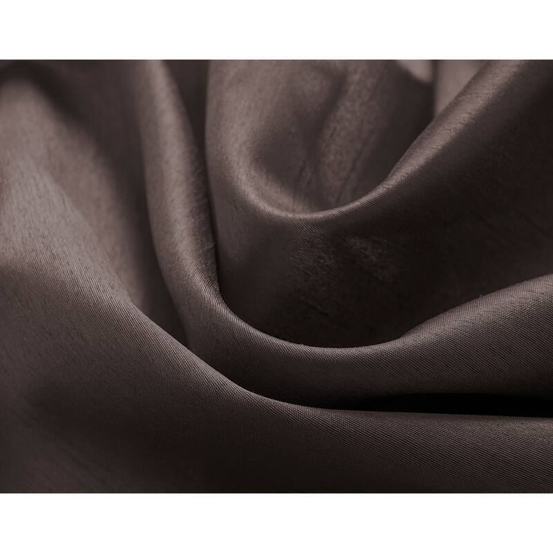 Nancy Faux Silk Grommet Window Curtain Panel - 84 or 95 inch
