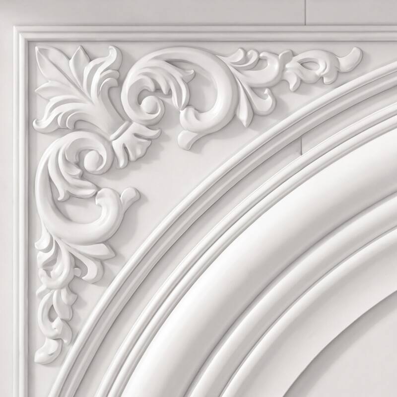 Freestanding Electric Fireplace with Mantel, 24" Electric Fireplace Insert, Adjustable Flame Colors, Remote Control & Thermostat