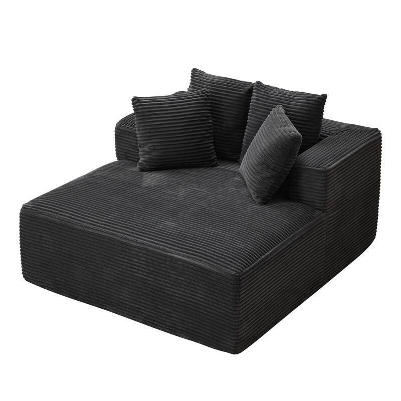 54" W Oversized Chaise Lounge Sofa Couch