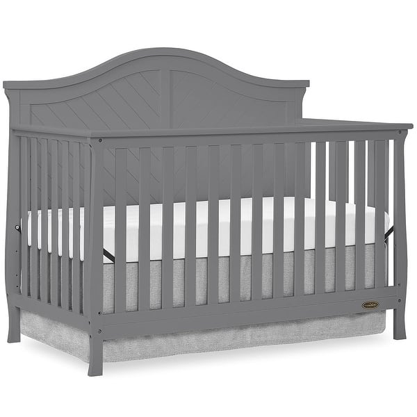 slide 2 of 3, Dream On Me Kaylin 5 in 1 Convertible Crib - Steel Grey Steel Grey