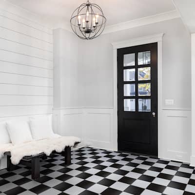 Merola Tile Checker II 17-5/8" x 17-5/8" Ceramic Floor and Wall Tile
