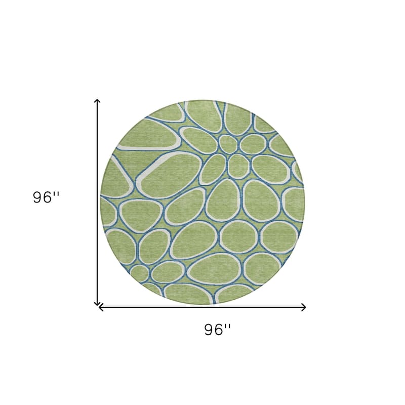 HomeRoots Abstract Transitional Rectangle Outdoor Rug