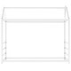 preview thumbnail 13 of 16, House Platform Bed with Roof and Chimney Design, Twin Size - Sturdy Metal Frame for Kids' Room, Black