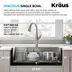 preview thumbnail 50 of 137, KRAUS Kore Workstation Drop-In Stainless Steel Kitchen Sink