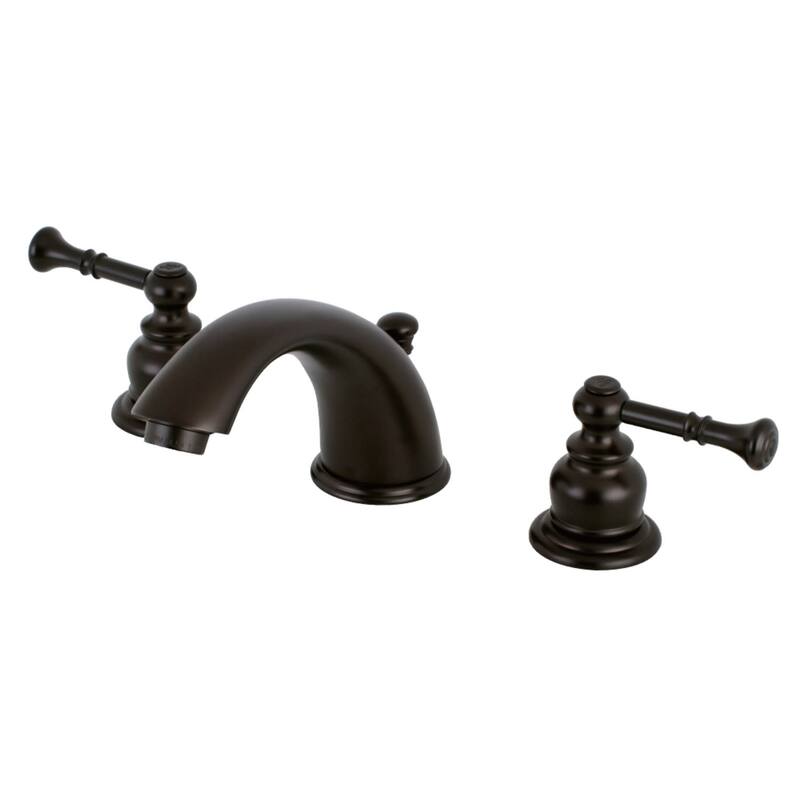Kingston Brass Naples 1.2 GPM Widespread Bathroom Faucet with Pop-Up - Oil Rubbed Bronze