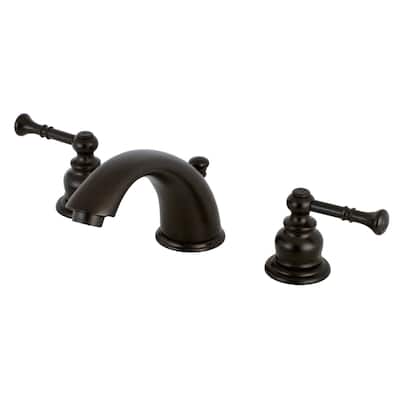 Kingston Brass Naples 1.2 GPM Widespread Bathroom Faucet with Pop-Up