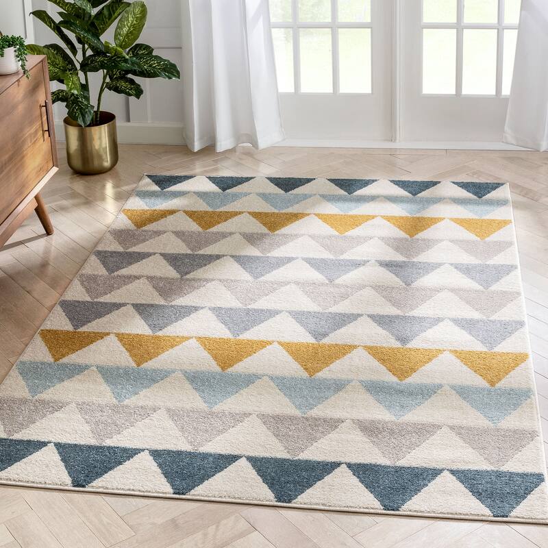 Well Woven Mystic Nova Geometric Modern Area Rug