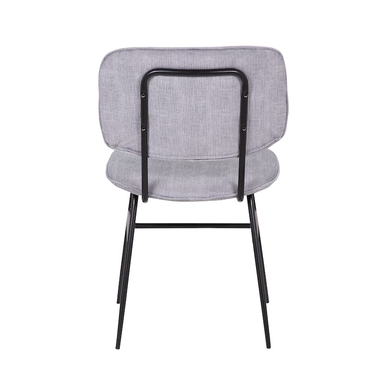 Porthos Home Efia Set of 2 Dining Chairs, Steel Frames, Armless