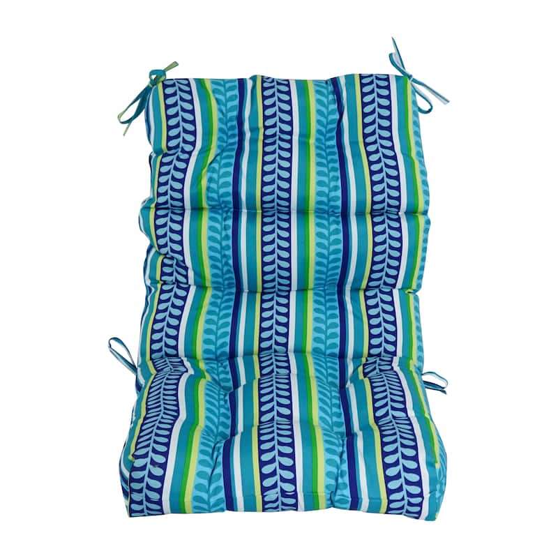 Multi-section Tufted Outdoor Seat/Back Chair Cushion (Multiple Sizes)