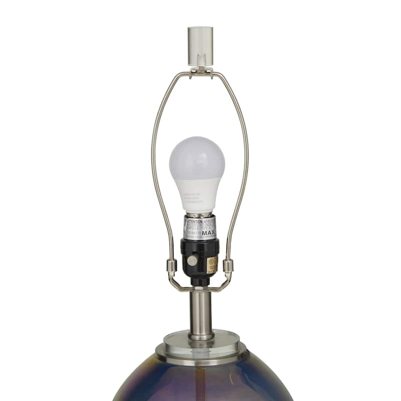 Glass Room Table Lamp - Set of 2 Blue - Roche River Decor