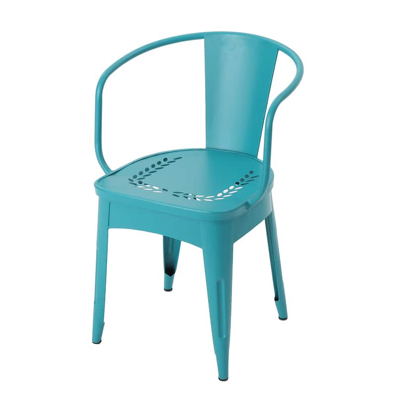 Roomfitters 3-Piece Metal Bistro Set, Outdoor Patio Table and Chairs for Balcony, Garden or Deck