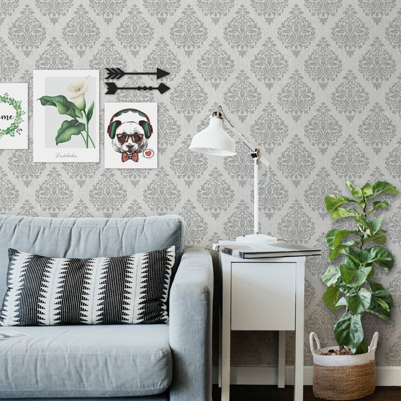 SUSSEXHOME Removable Wallpaper-Waterproof, Strippable, Light Resistance & Cleanable Wall Paper Roll-Wallpaper-Ottoman