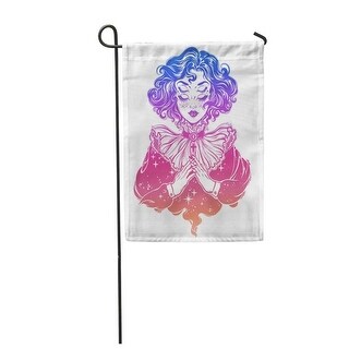 Shop Gothic Witch Girl Head Portrait With Curly Hair And Four Eyes Lady Is Ideal Garden Flag Decorative Flag House Banner 28x Overstock 31344573,Cute Clothes For Kids