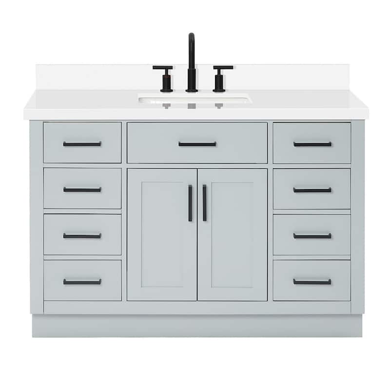 Ariel T049SWQRVO Hepburn 49" Free Standing Single Basin Vanity Set