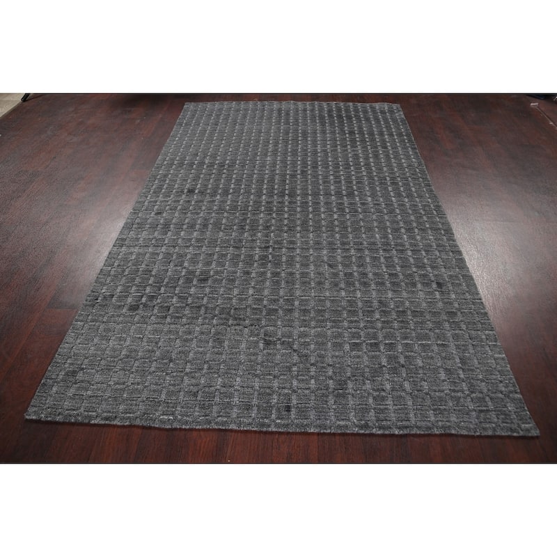Stunning Geometric Modern Moroccan Oriental Area Rug Wool Handmade - 4'10" x 7'8"