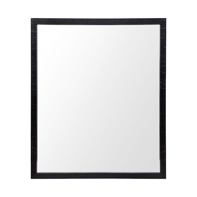 HomeRoots 26" Black Framed Bathroom Vanity Mirror - 21.50 in. x 25.50 in. x 1.75 in.