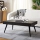 preview thumbnail 3 of 10, SAFAVIEH Cedric Modern Light Grey/ Black Coffee Table - 43.3" x 23.6" x 16.5"