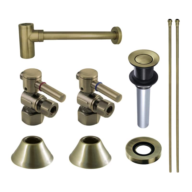 Kingston Brass Trimscape Plumbing Sink Trim Kit with Bottle Trap and Drain