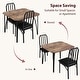 preview thumbnail 19 of 29, Dining Table Set for 2, Kitchen Table Chairs Set of 2 with PU Upholstered Cushion