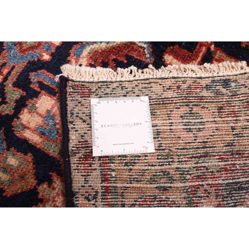 ECARPETGALLERY Hand-knotted Andelz Dark Navy Wool Rug - 3'8 x 9'3